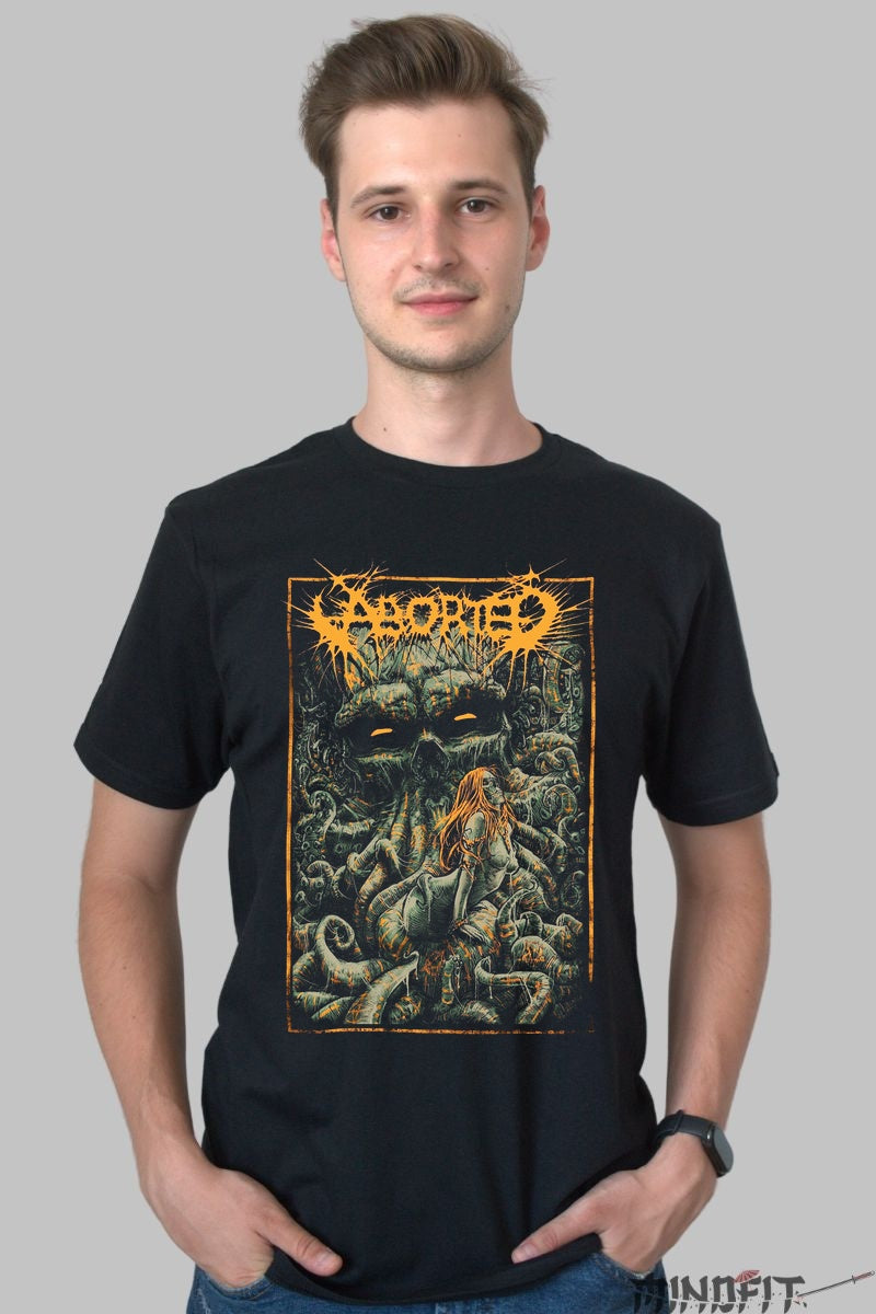 Tricou Metal Aborted - Haunting Abyss Edition barbat negru