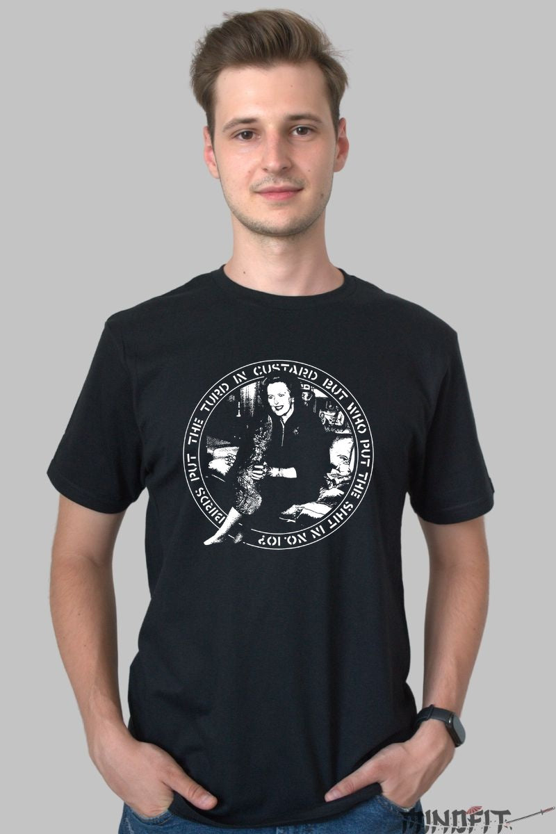 Tricou Punk Custard Circle - Design Underground Satiric barbat negru