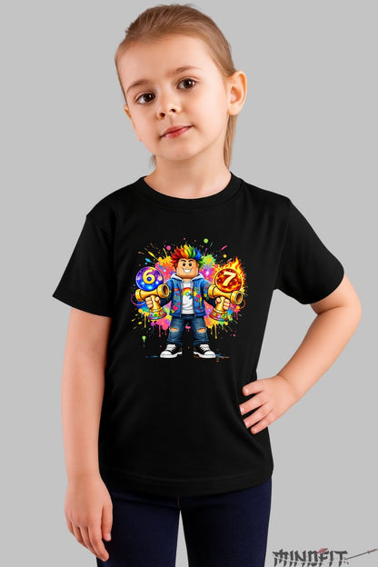 Tricou Roblox Kendama - Model Valuri Electrice fata negru