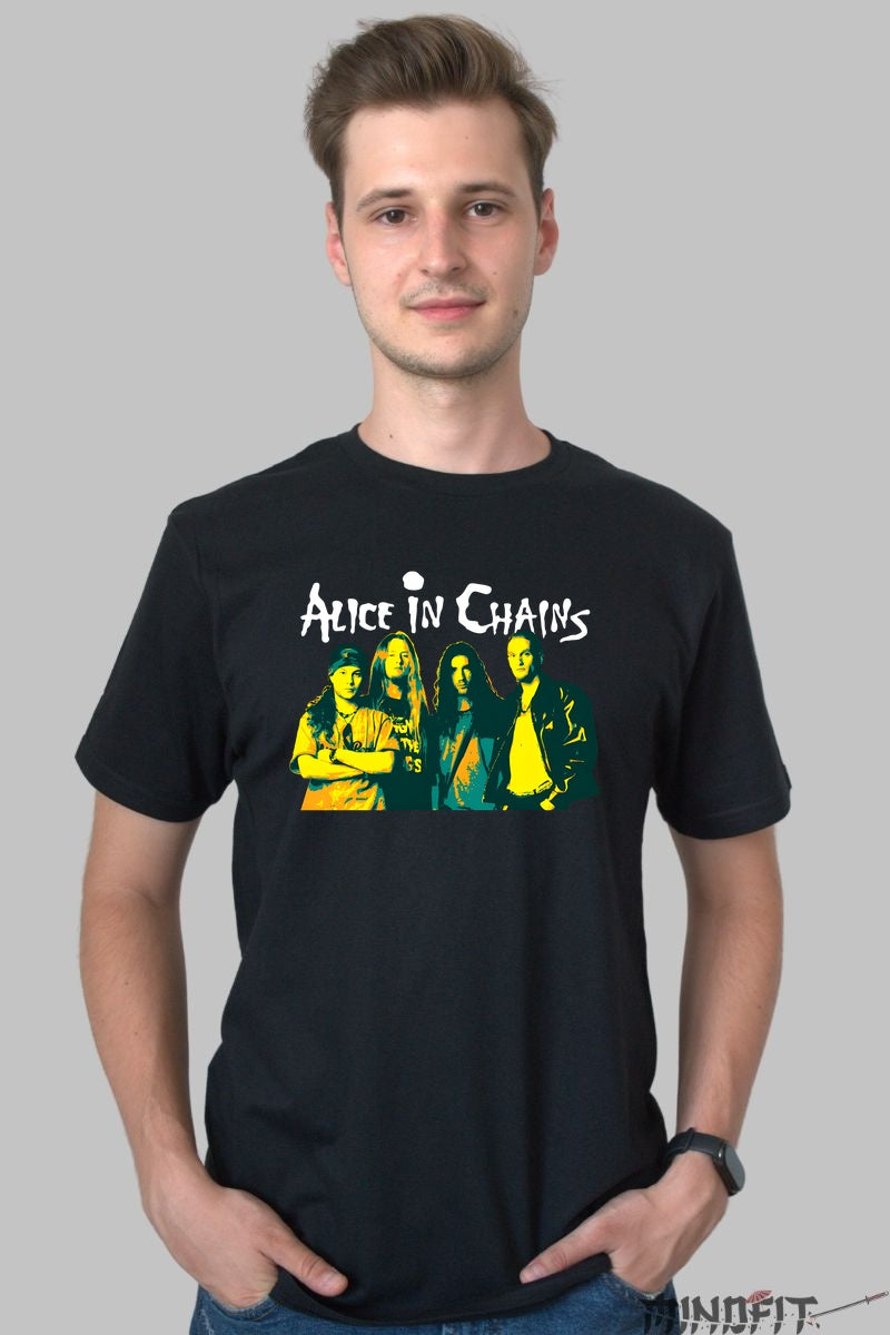 Tricou Rock Alice in Chains - Grunge Legends Rise barbat negru
