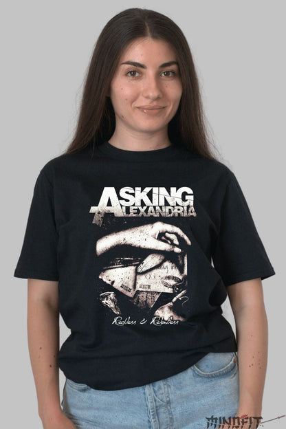 Tricou Rock Asking Alexandria - Reckless & Relentless dama negru