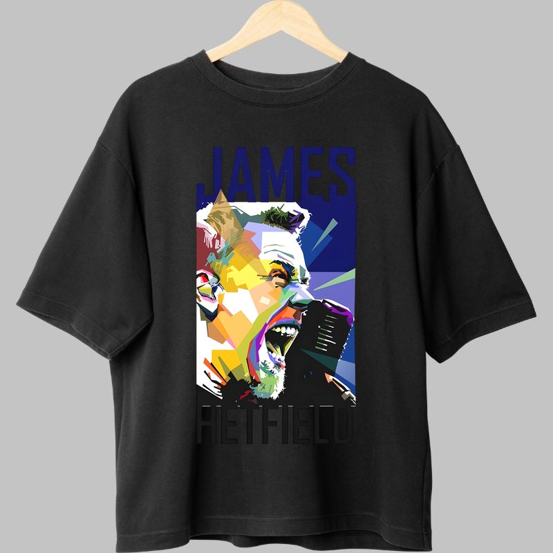 Tricou Rock James Hetfield - Energie Exploziva fata