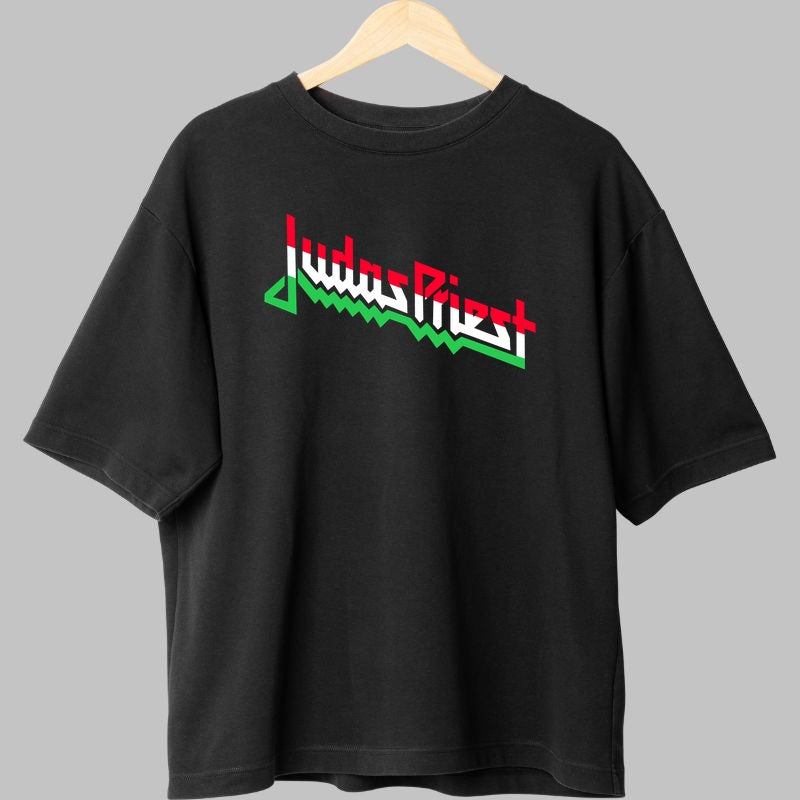 Tricou Rock Judas Priest - Logo Electric Retro fata
