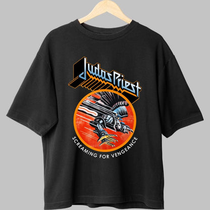 Tricou Rock Judas Priest - Screaming for Vengeance fata