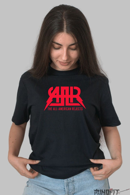 Tricou Rock The All-American Rejects - Logo Rosu Impact dama negru