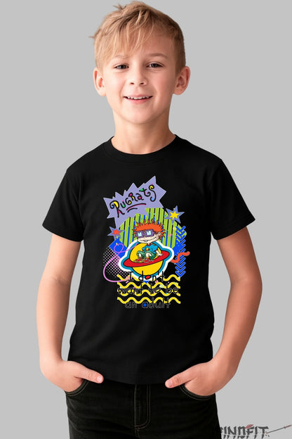 Tricou Rugrats Chuckie - Cartoon Network baiat negru