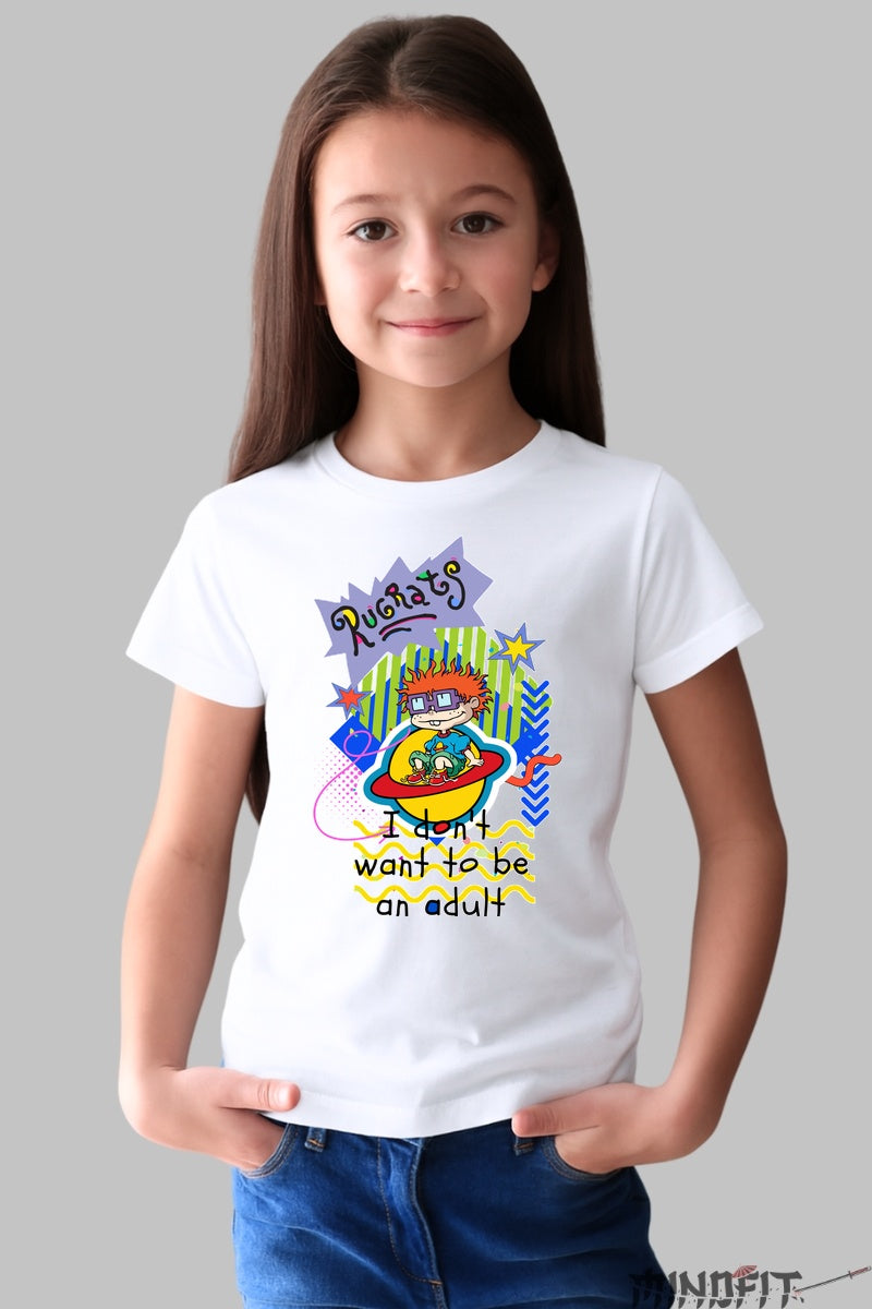 Tricou Rugrats Chuckie - Cartoon Network fata alb