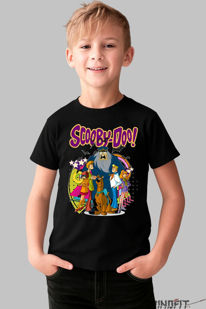 Tricou Scooby Doo Echipa Misterelor - Cartoon Network baiat negru