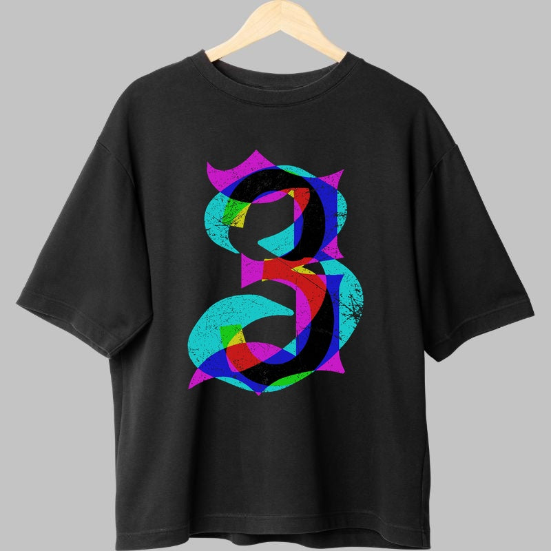 Tricou Urban Spectrum - Litera B Art Multicolor fata